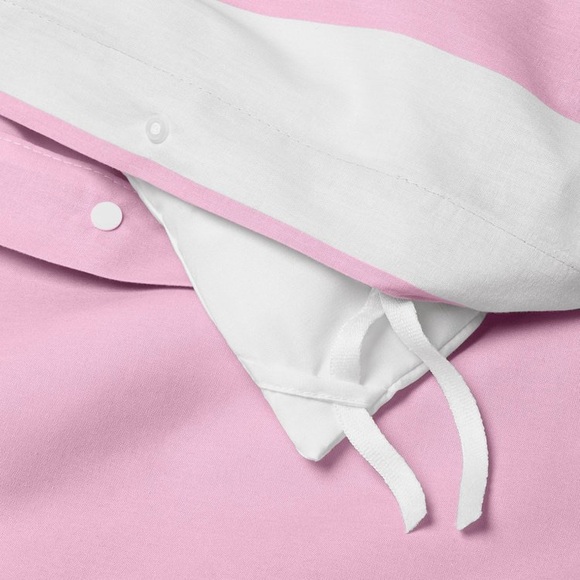 NWT Pillowfort Duvet Cover Set Purple Rugby Stripe Twin - Picture 5 of 9